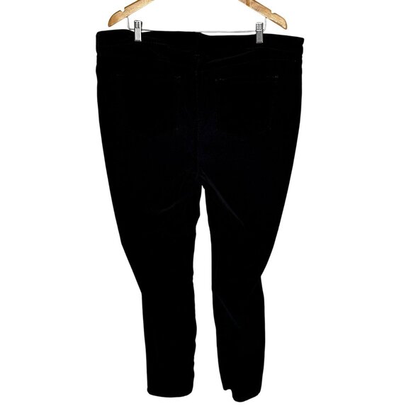 Old Navy Plus Size 20 Tall Rockstar Super Skinny Black Velvet Pants Whimsigoth - Picture 3 of 8